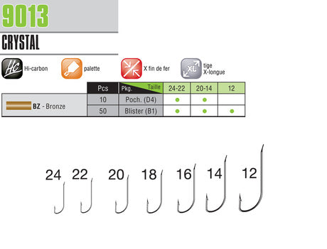 Hameçon VMC 9013 BZ spécial compétition TAILLE 20