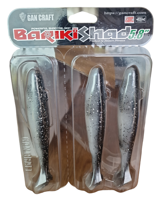 LEURRE SOUPLE Gan craft Bariki Shad 5.8 - 14.5Cm - Par 3