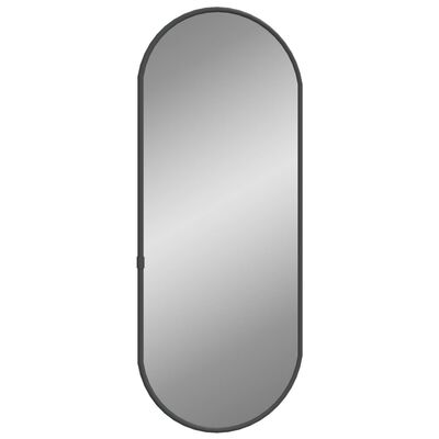 MIROIR MURAL OVAL NOIR VIDAXL